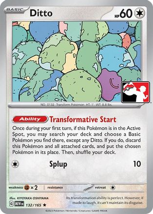Ditto 132/165 [Prize Pack Series Cards]  - Holofoil