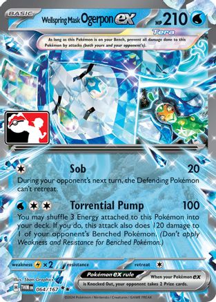 Wellspring Mask Ogerpon ex 064 [Prize Pack Series Cards]  - Holofoil
