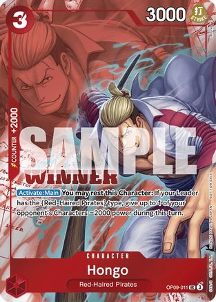 Hongo (Winner Pack 2025 Vol. 2) (OP09-011)  [One Piece Promotion Cards] Foil
