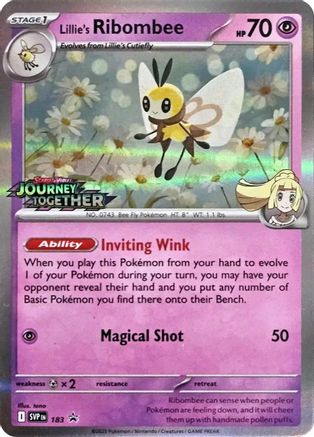 Lillie's Ribombee 183 [SV Scarlet & Violet Promo Cards]  - Holofoil