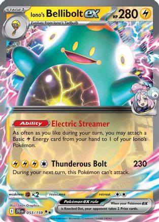 Iono's Bellibolt ex 053/159 [SV09 Journey Together]  - Holofoil