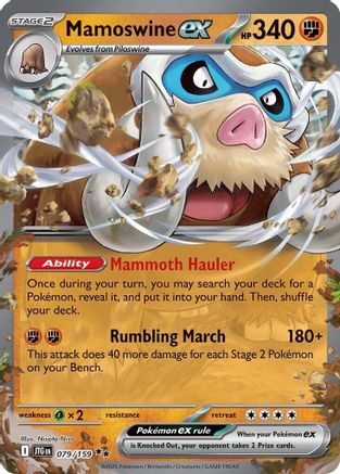 Mamoswine ex 079/159 [SV09 Journey Together]  - Holofoil