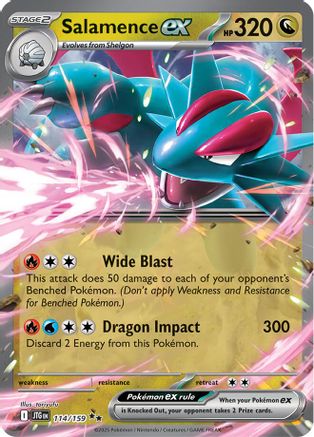 Salamence ex 114/159 [SV09 Journey Together]  - Holofoil