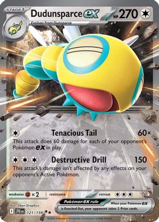 Dudunsparce ex 121/159 [SV09 Journey Together]  - Holofoil