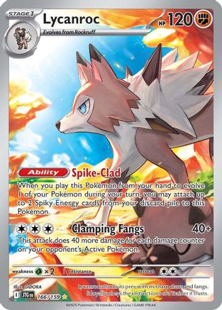 Lycanroc 166/159 [SV09 Journey Together]  - Holofoil