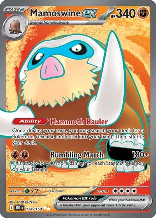 Mamoswine ex 174/159 [SV09 Journey Together]  - Holofoil