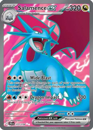 Salamence ex 177/159 [SV09 Journey Together]  - Holofoil