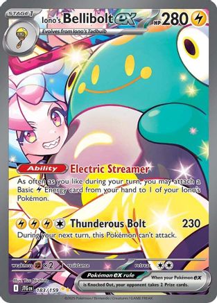 Iono's Bellibolt ex 183/159 [SV09 Journey Together]  - Holofoil