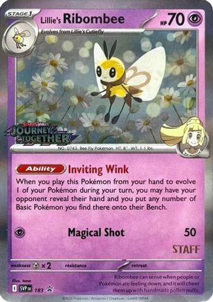 Lillie's Ribombee 183 [SV Scarlet & Violet Promo Cards]  - Holofoil