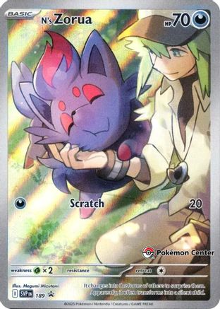 N's Zorua 189 (Pokemon Center Exclusive) [SV Scarlet & Violet Promo Cards]  - Holofoil