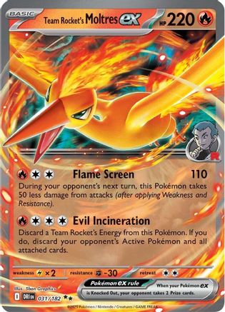 Team Rocket's Moltres ex 031/182 [SV10 Destined Rivals]  - Holofoil