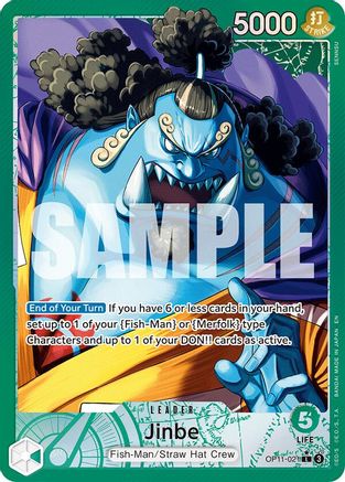 Jinbe (021) (Alternate Art) (OP11-021)  [A Fist of Divine Speed] Foil