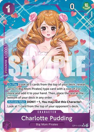 Charlotte Pudding (Alternate Art) (OP11-070)  [A Fist of Divine Speed] Foil