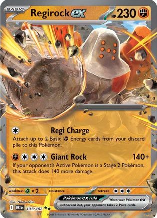 Regirock ex 101/182 [SV10 Destined Rivals]  - Holofoil