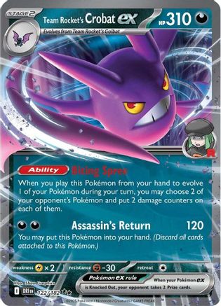 Team Rocket's Crobat ex 122/182 [SV10 Destined Rivals]  - Holofoil