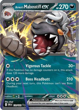 Arven's Mabosstiff ex 139/182 [SV10 Destined Rivals]  - Holofoil