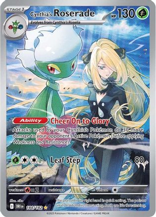 Cynthia's Roserade 184/182 [SV10 Destined Rivals]  - Holofoil