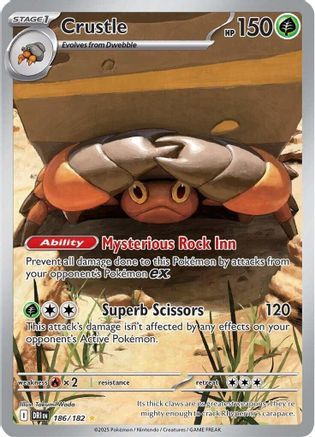 Crustle 186/182 [SV10 Destined Rivals]  - Holofoil