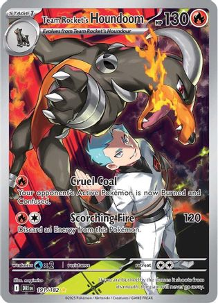 Team Rocket's Houndoom 191/182 [SV10 Destined Rivals]  - Holofoil
