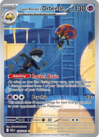 Team Rocket's Orbeetle 198/182 [SV10 Destined Rivals]  - Holofoil