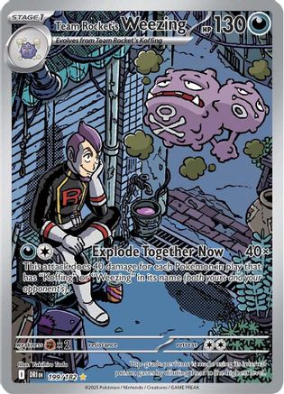 Team Rocket's Weezing 199/182 [SV10 Destined Rivals]  - Holofoil