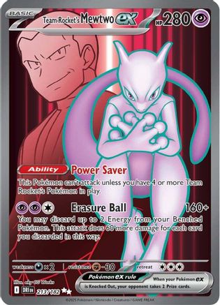 Team Rocket's Mewtwo ex 213/182 [SV10 Destined Rivals]  - Holofoil