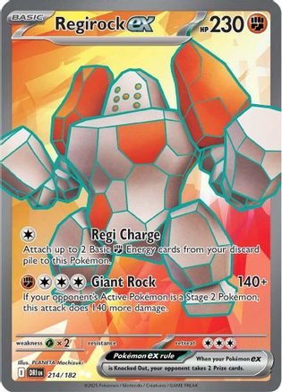 Regirock ex 214/182 [SV10 Destined Rivals]  - Holofoil
