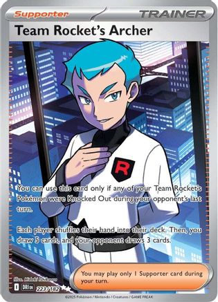 Team Rocket's Archer 223/182 [SV10 Destined Rivals]  - Holofoil