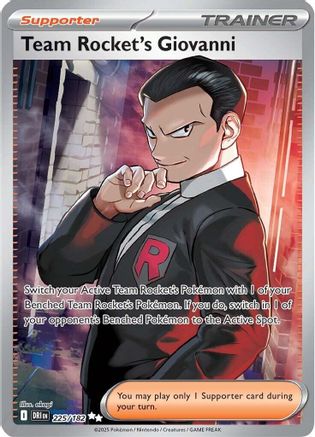 Team Rocket's Giovanni 225/182 [SV10 Destined Rivals]  - Holofoil