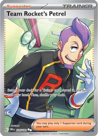 Team Rocket's Petrel 226/182 [SV10 Destined Rivals]  - Holofoil