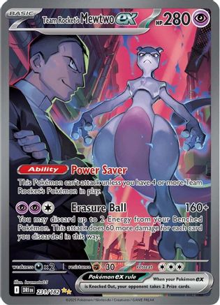 Team Rocket's Mewtwo ex 231/182 [SV10 Destined Rivals]  - Holofoil
