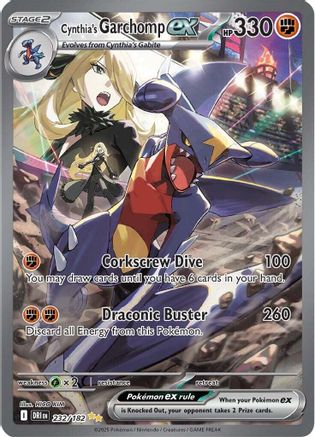 Cynthia's Garchomp ex 232/182 [SV10 Destined Rivals]  - Holofoil