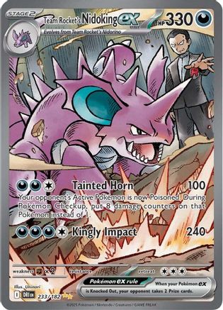Team Rocket's Nidoking ex 233/182 [SV10 Destined Rivals]  - Holofoil