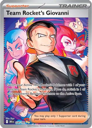 Team Rocket's Giovanni 238/182 [SV10 Destined Rivals]  - Holofoil