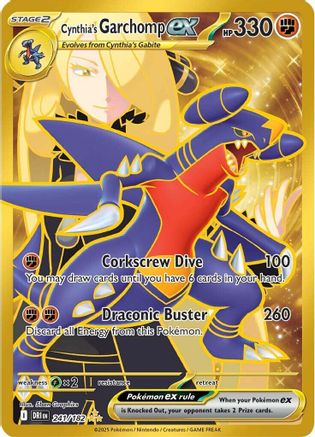 Cynthia's Garchomp ex 241/182 [SV10 Destined Rivals]  - Holofoil