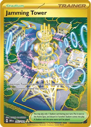 Jamming Tower 243/182 [SV10 Destined Rivals]  - Holofoil