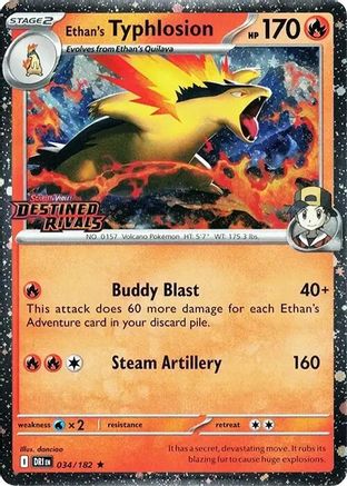 Ethan's Typhlosion (Prerelease) 034 [Miscellaneous Cards & Products]  - Holofoil