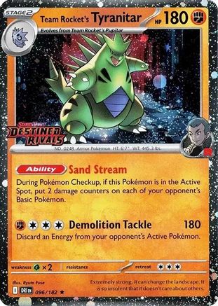 Team Rocket's Tyranitar (Prerelease) 096 [Miscellaneous Cards & Products]  - Holofoil