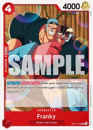 Franky (OP11-012)  [A Fist of Divine Speed Release Event Cards]