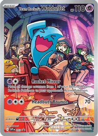 Team Rocket's Wobbuffet 203 [SV Scarlet & Violet Promo Cards] - Holofoil (Sealed)