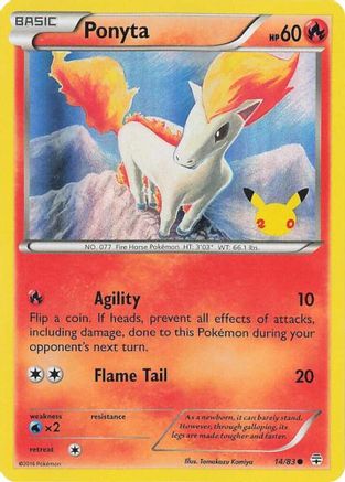Ponyta (UK Exclusive Promo) 014 [Miscellaneous Cards & Products]  - Holofoil