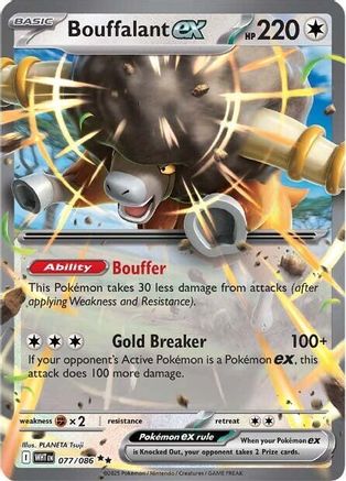 Bouffalant ex 077/086 [SV White Flare]  - Holofoil