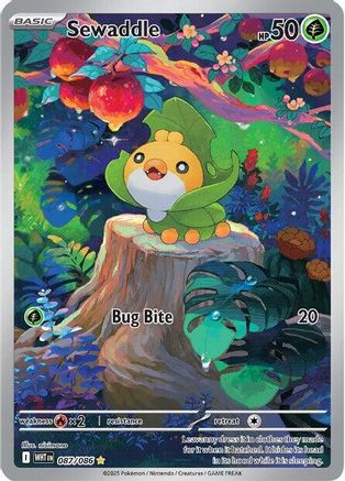 Sewaddle 087/086 [SV White Flare]  - Holofoil
