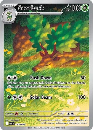 Sawsbuck 092/086 [SV White Flare]  - Holofoil