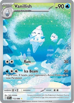 Vanillish 112/086 [SV White Flare]  - Holofoil