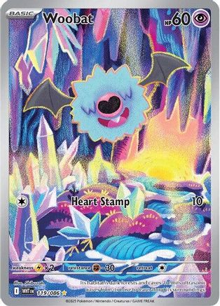 Woobat 119/086 [SV White Flare]  - Holofoil