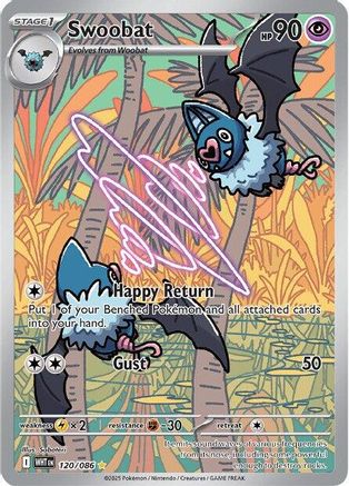 Swoobat 120/086 [SV White Flare]  - Holofoil
