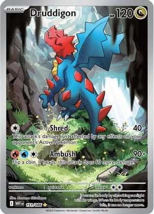 Druddigon 151/086 [SV White Flare]  - Holofoil