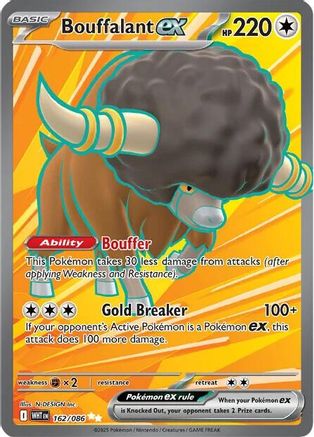 Bouffalant ex 162/086 [SV White Flare]  - Holofoil