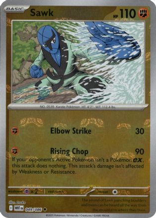 Sawk (Master Ball Pattern) 049/086  - Holofoil